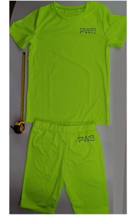 Lime Green Summer Short Set