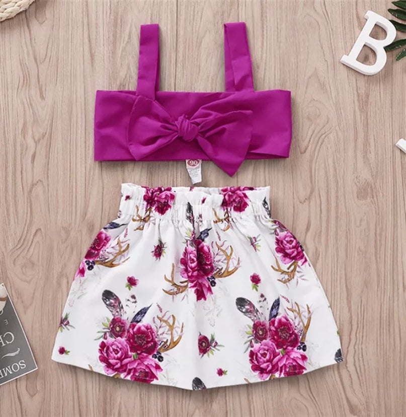 2 piece floral set